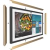 Aluminum Alloy Decorative Frame for Echo Show 15 (golen)