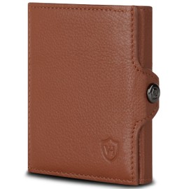 VON HEESEN Credit Card Holder Credit Card Holder, cognac brown, Without coin compartment