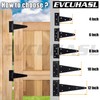 EVCUHASL 6 Inch T-Strap Gate Hinges, Shed Barn Door Hinges