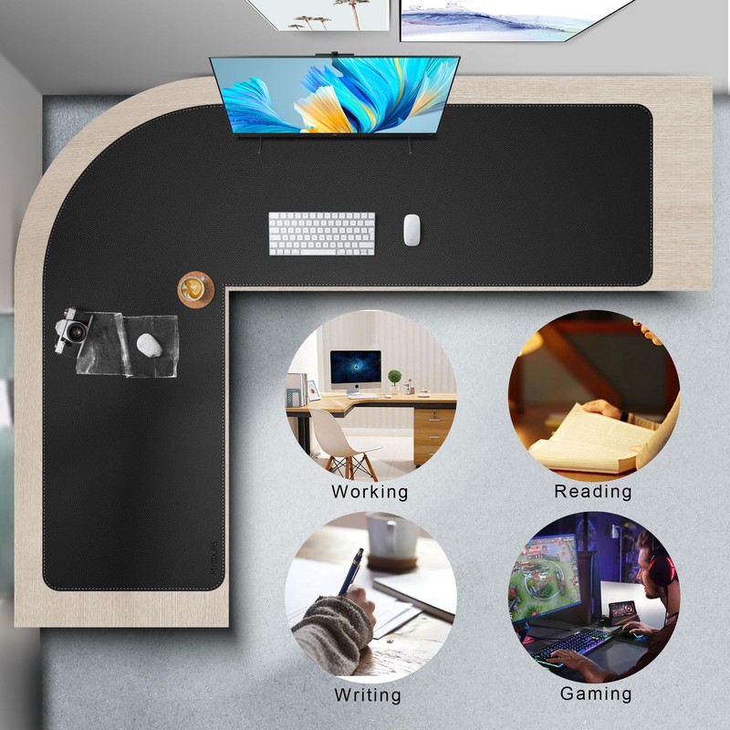 Mydours 61" x 77" x 24" L Shaped Desk Pad