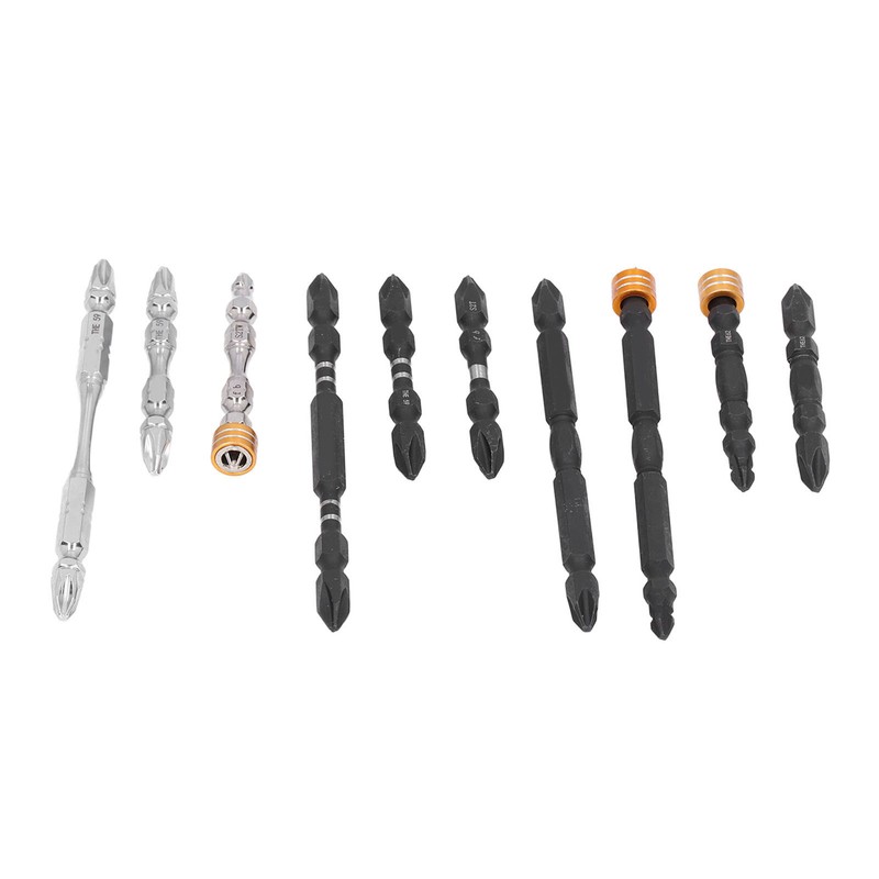 10Pcs Screwdriver Bit S2 PH2 Alloy Steel Double Ended Magnetic