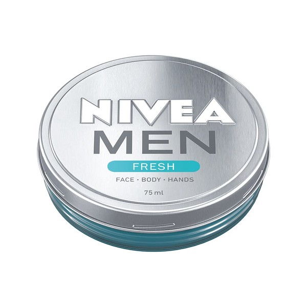 NIVEA MEN FRESH Gel (75 ml), Refreshing All-Purpose Moisturizer, Ultralight Men's Moisturiser, Moisturiser for Men with 100% Natural Watermint