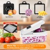 Professional 12-in-1 Vegetable Chopper with 7 Stainless Steel Blades -