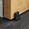 CCJH Barn Door Floor Guide, Adjustable Bottom Double Small Rollers