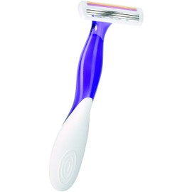 BIC Miss Soleil Colour Collection 3-Blade Razors for Women with Easy Grip Handle and Lubricating Strips, Pack of 8