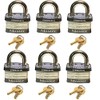 Master Lock Commercial 5KA Padlock Keyed Alike, Set of 6,