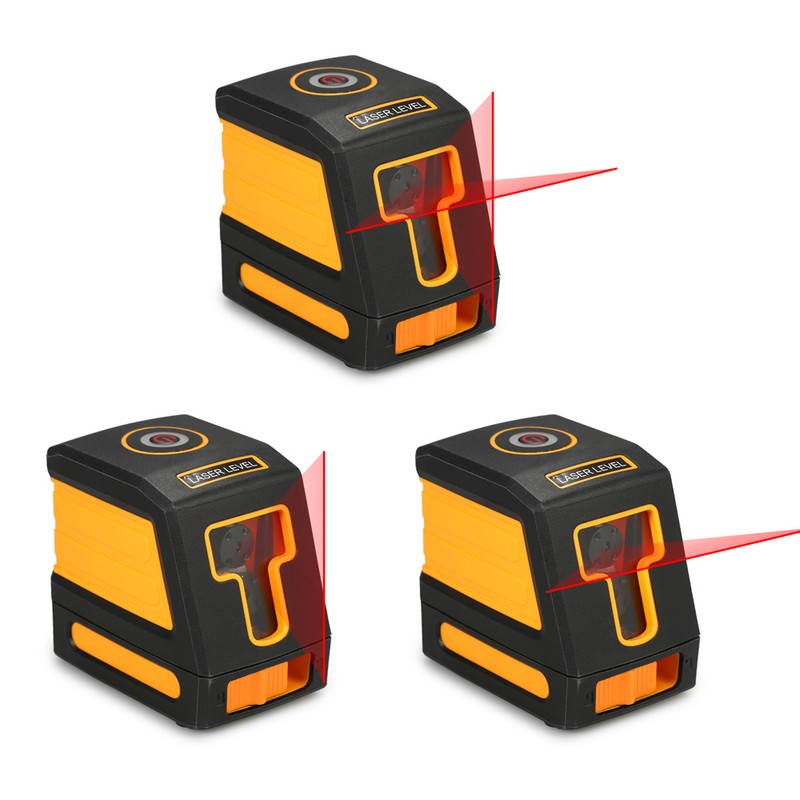 Self-Leveling 2 Lines Red Laser Level Professional Horizontal and Vertical