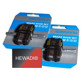 SHIMANO Unisex - Adult M65T Brake Shoe Black 2 Pairs