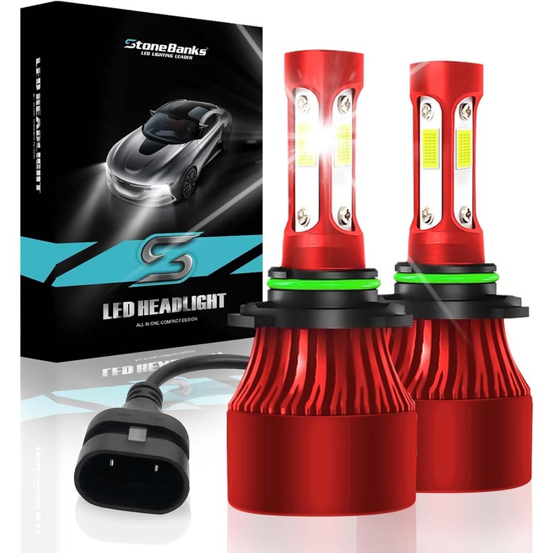 9005 HB3 H10 LED Faros para Delanteros,6500K Luz Blanca, 200W