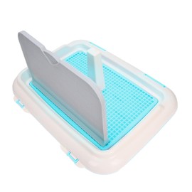 Dog Toilet Indoor, Cat Potty Fence Puppy Toilet hundeklo hundetoilette valptoalett Indoor Puppy Training Dog Potty Tray Scheduled Urination TrayBlue (Blue)