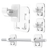 Detachable Adhesive Curtain Rod Holder-20LB, No Drill Curtain Rod Brackets