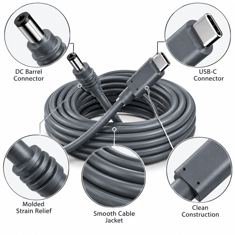 5M USB-C to DC Power Cable for Starlink Mini –