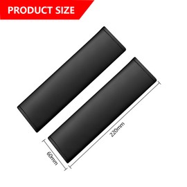 Adunsiaoto 2 Stück Auto Sicherheitsgurt Pads, Abnehmbare Sicherheitsgurt Schulter Protector, Leder Sicherheitsgurt Schulterpolster Für Erwachsene Und Kinder(Schwarz)
