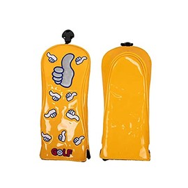 Golf Headcover Driver Cover Wood Cover Utility UT Cover GoodJob (Yellow)