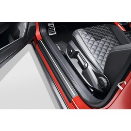 Volkswagen 2GC071310ZMD Door Sill Protector Paint Protection Film Black / Silver for Convertible