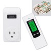 Wireless Thermostat Outlet Temperature Auto Detection LCD Backlit Temperature Controller