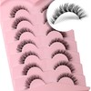 False Eyelashes 6D Lightweight Natural Comfortable Demi Wispy Cat Eye