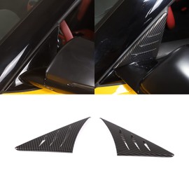 METYOUCAR For Toyota Supra GR A90 A91 MK5 2019-2024 ABS Car Windscreen Side Triangle Panel Trim Cover (Carbon Fiber)
