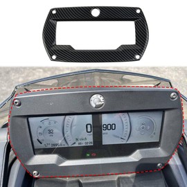 Fewshaw Carbon Fiber Style Center Console Meter Screen Frame Cover Trim Accessories for 2021-2023 Can-Am Spyder F3 S