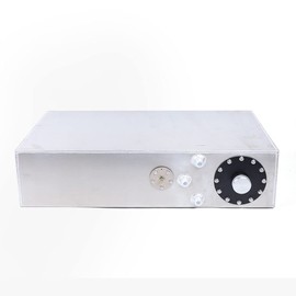 17 Gallon Street Rod Aluminum Fuel Cell Tank, Marine Fuel Tank with Sending Unit Level Sender Racing Drift Fuel Cell Tank Gas Tank for Street Truck, Jeep, Boat