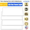 WYZM 4 Pack 2x4 LED Panel Light Drop Ceiling Indoor