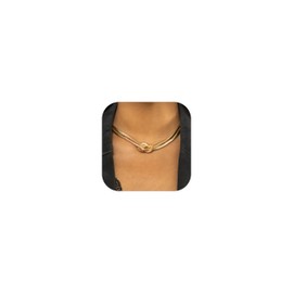 Roe Dolph Gold Chunky Necklace for Women Punk Cuban Link Chain Choker Necklace Thick Hip Hop Necklace for E