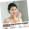 OHPHCALL 4pcs Cotton Makeup Puff for Natural Application Soft Facial