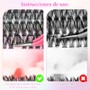 NUHEXRY - Pestañas Postizas Kit Completo, Manga Lashes Con Unión