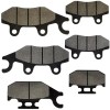Caltric Front Rear Brake Pads for Yamaha Raptor 700 700R