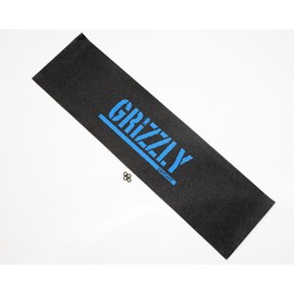INSTSK8 Grizzly Grizzry Grip Tape Deck Tape with Air Holes 4 Axle Nuts Included Shipping in Exclusive Packaging Cardboard (Blue)