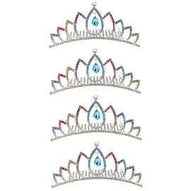 jojofuny 4pcs Bridal Rhinestone Comb Headpiece for Wedding Elegant Clip Hair Accessory for Brides and Bridesmaids Gemstone Design Material for Special Occasions