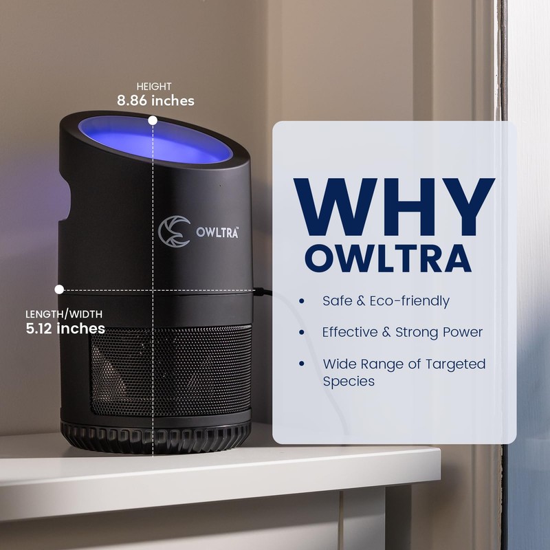 OWLTRA IMT-L70 Indoor Electric Insect Trap, Catcher & Killer Lamp