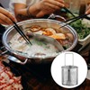 PRETYZOOM Pasta Strainer with Handle, Metal Pasta Cooking Basket, Insert