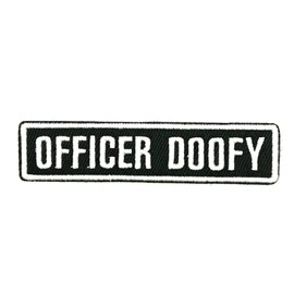 polizeimemesshop Name Badges 2.0 Officer Doofy Textile Patch with Velcro