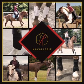 Kavallerie Classic Fetlock Boots, Impact-Absorbing and Air-Perforated Material, Durable & Evenly Distributes Pressure, Fetlock Injury Protection, Non- Slip with Soft Lining Show Jumping Boots