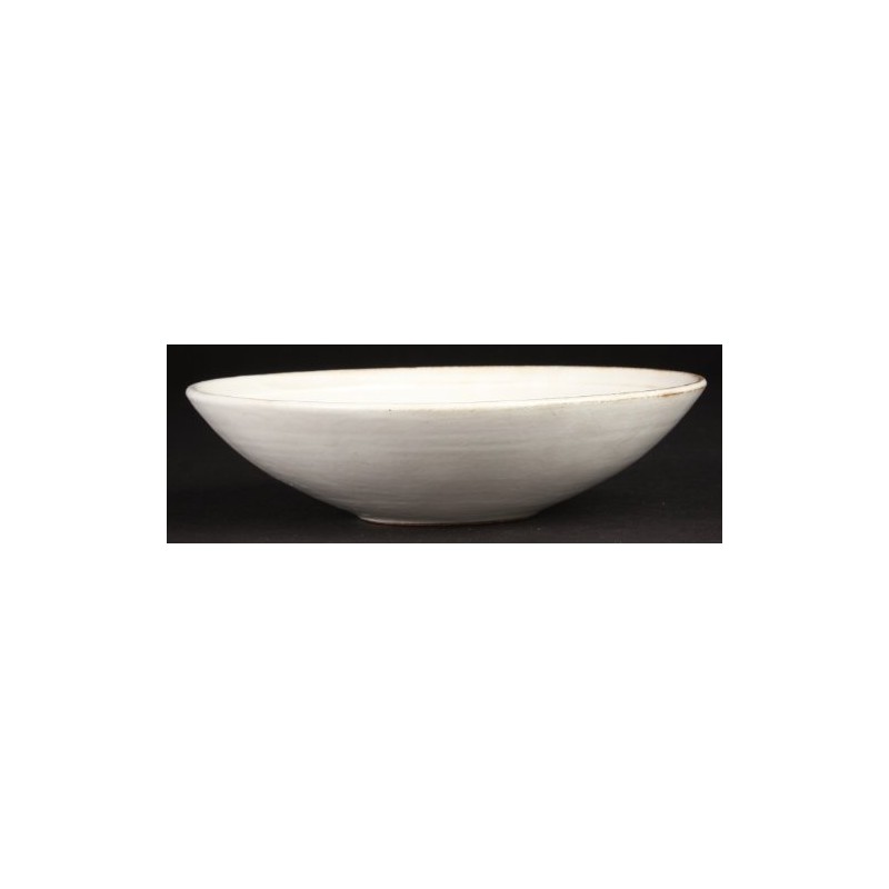 Saikai Pottery Hasami Ware White Cosmetic Bowl (Medium) Diameter 7.9