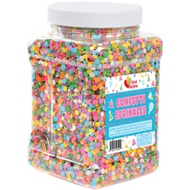 A Great Surprise Pastel Confetti Sprinkles - Sundae Toppings Bulk - 1.7 LB - Summer Sprinkles - Candy Quins