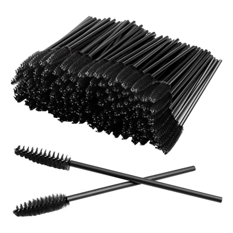 Desechables Para Pestañas Y Labios Y Delineador De Ojos Negro