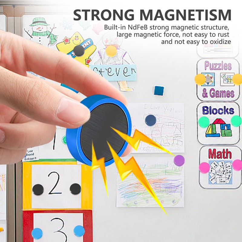 CONNECTION Pack of 100 Whiteboard Magnets Colourful Magnets for Magnetic