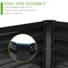 DIIYIV 2PCS 12x2x1FT Galvanized Raised Garden Bed Kit,Vegetable Boxes-Rectangle Metal