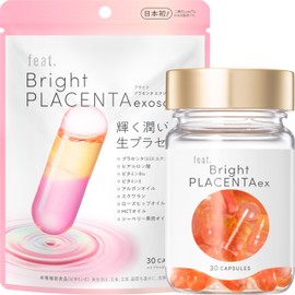 Feat. Feet Bright Placenta Exosome, 30 Capsules [Nutritional Functional Foods, Vitamin E] Raw Placenta