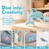 28pcs Sea Animal Iron/Sew on Patches Marine Organisms Embroidered Patches