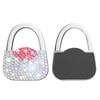 GUFONKOD Bling Purse Hook for Table，Handbag Shape Purse Hanger，Glitter Table