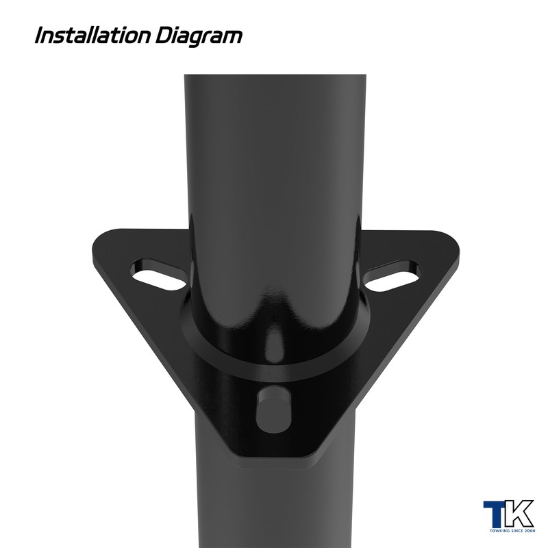 TOWKING 5000 lbs 15" Lift Side Wind A Frame Trailer