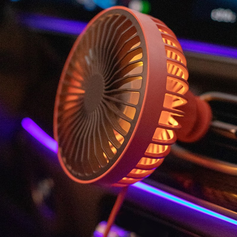 5V 5W 360 Degrees Adjustable Air Outlet USB Car Fan