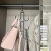 Greyoe Tie Holder, Belt Holder Wardrobe, Scarf Hanger, Hanging Bag