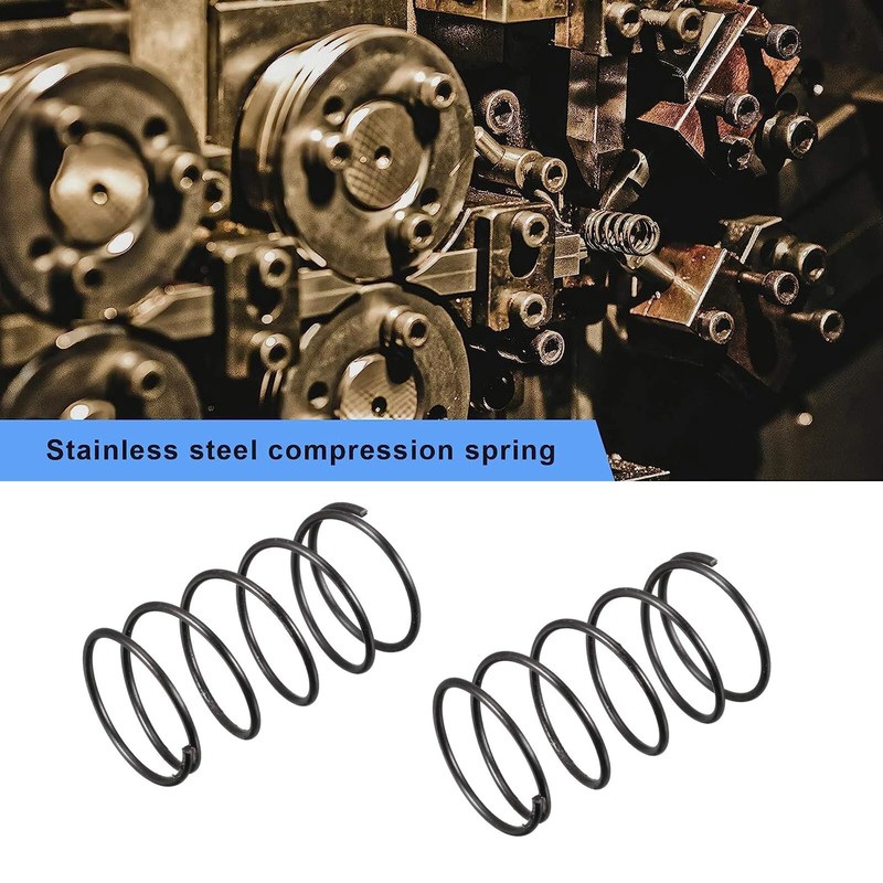 TOP-VIGOR 10Pcs Compression Spring, 1.2mm Wire Dia, 20mm OD, 35mm
