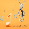 ONEFINITY Cat Necklace 925 Sterling Silver Music Note Necklace Cat