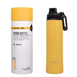 Fressko Insulated Stainless Steel Bottle Sip Lid 660ml, Canary