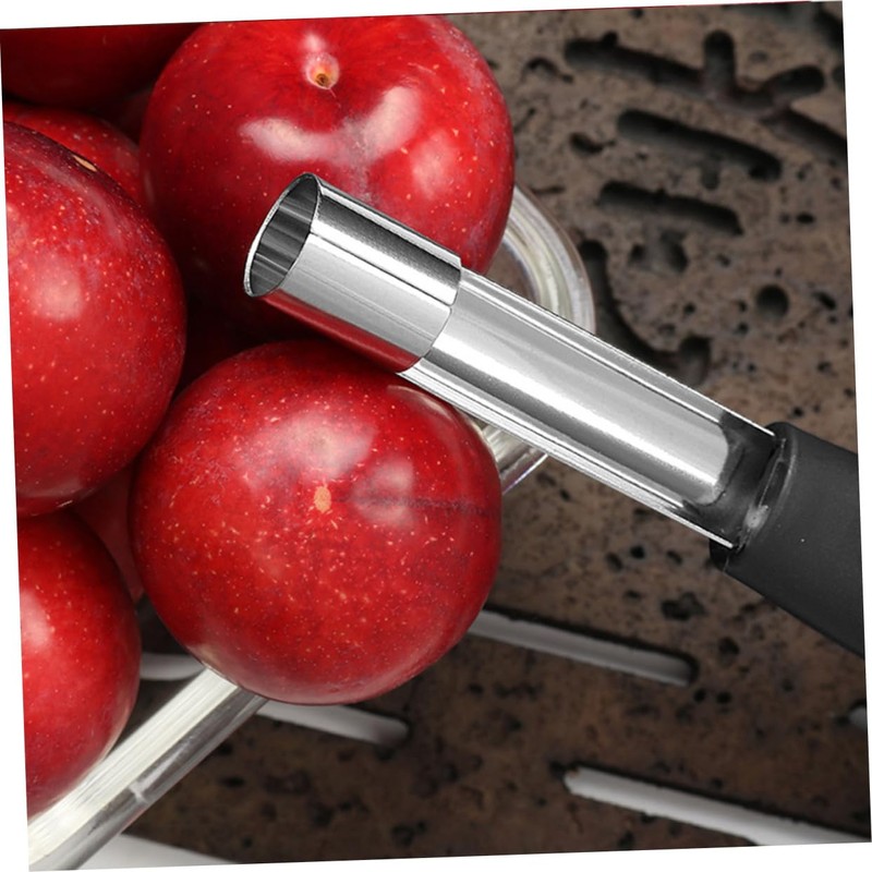 Ciieeo 6pcs Stainless Steel Fruit Corer with Plastic Handle Kernel